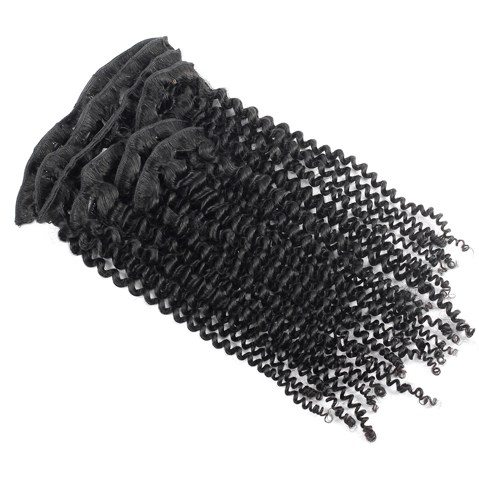 7 Pcs Brazilian Kinky Curly Clip Hair Extensions 7 Pcs Brazilian Kinky Curly Clip Hair Extensions