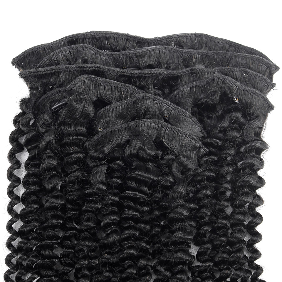 7 Pcs Brazilian Kinky Curly Clip Hair Extensions 7 Pcs Brazilian Kinky Curly Clip Hair Extensions