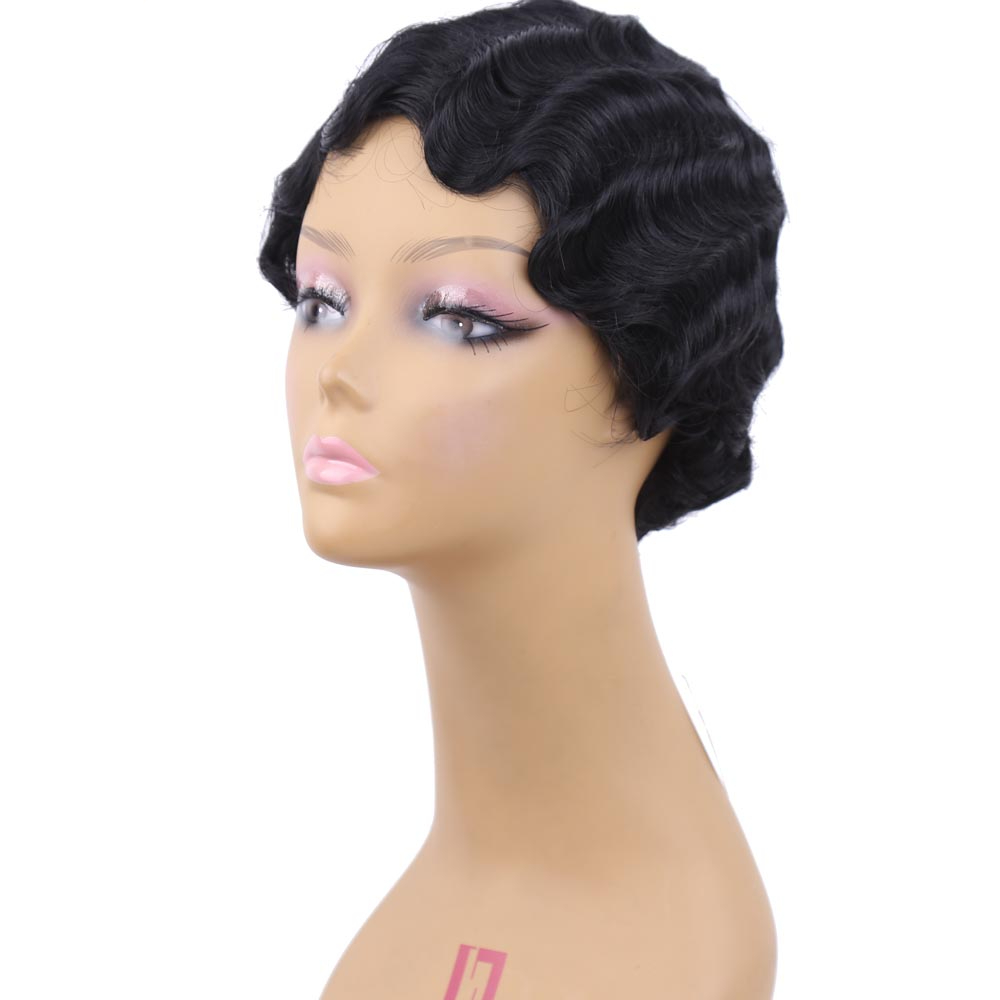 Vintage Style Wavy Synthetic Wig Vintage Style Wavy Synthetic Wig