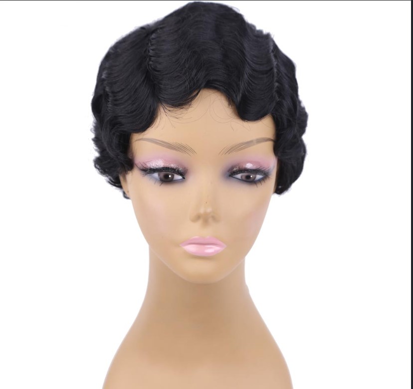 Vintage Style Wavy Synthetic Wig Vintage Style Wavy Synthetic Wig