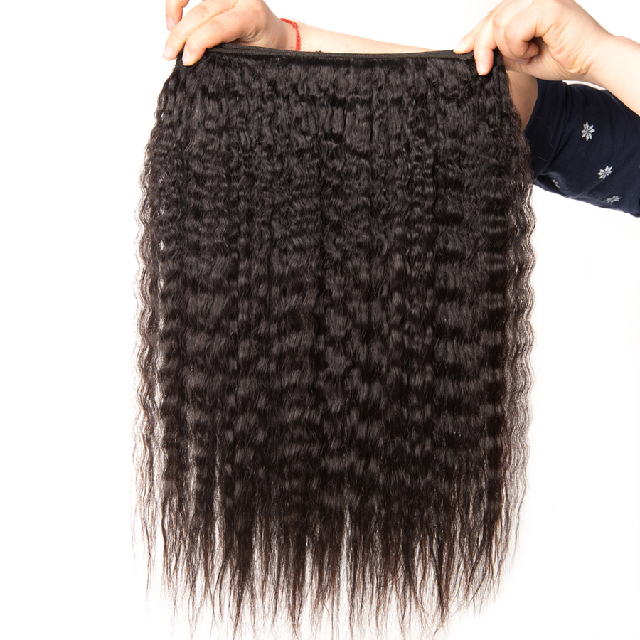 Curly Straight Human Hair Extensions