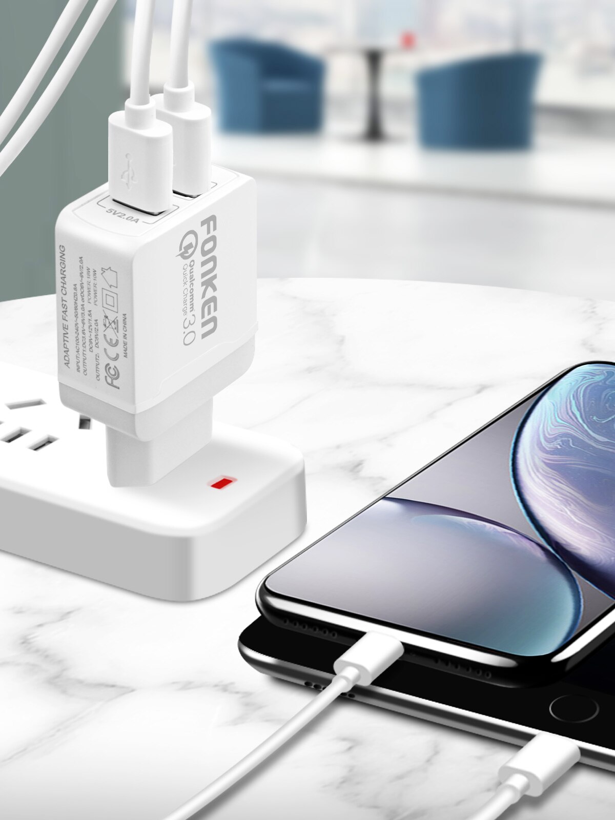 QC 3.0 Dual USB Phone Charger QC 3.0 Dual USB Phone Charger