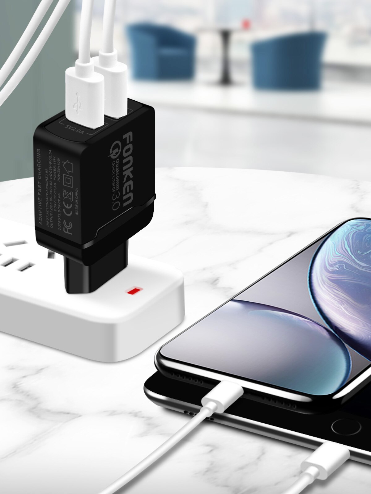 QC 3.0 Dual USB Phone Charger QC 3.0 Dual USB Phone Charger