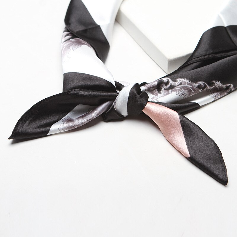 Women's Color Block Silk Headscarf Women's Color Block Silk Headscarf