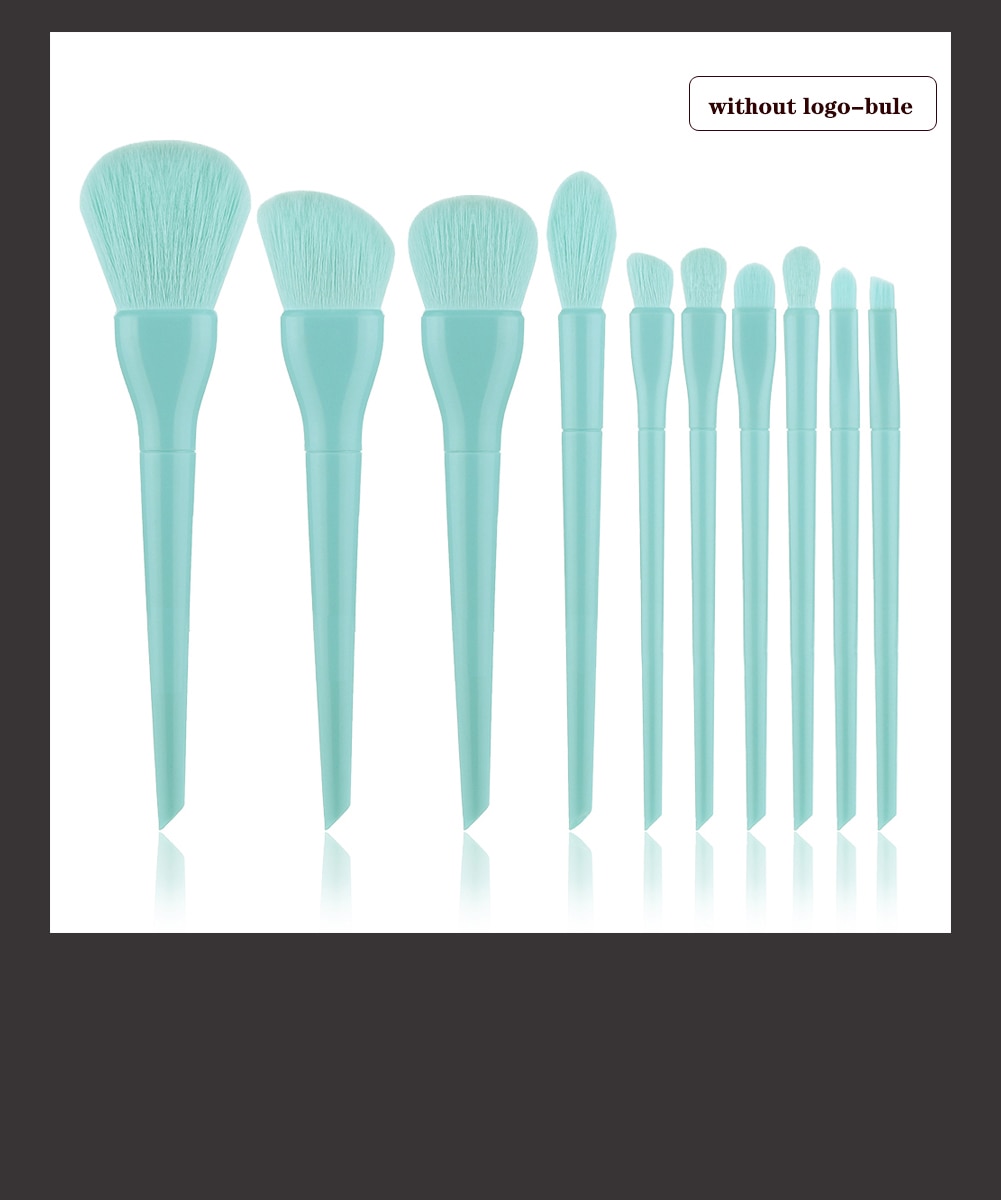 Candy Color Natural Fiber Makeup Brushes 10 Pcs Set Candy Color Natural Fiber Makeup Brushes 10 Pcs Set