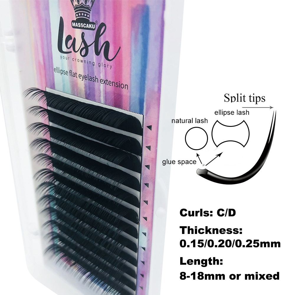 Ellipse Flat Matte Eyelashes Set