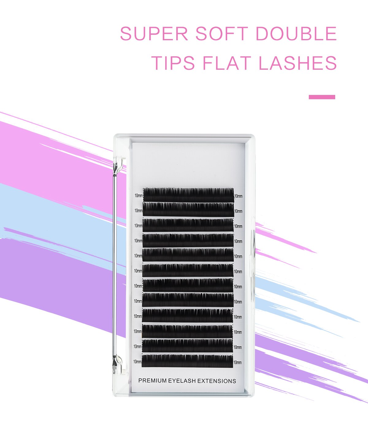 Super Soft Flat Ellipse Magnetic Eyelashes Set