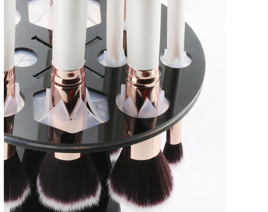 Black Mushroom Shaped Makeup Brush Holder