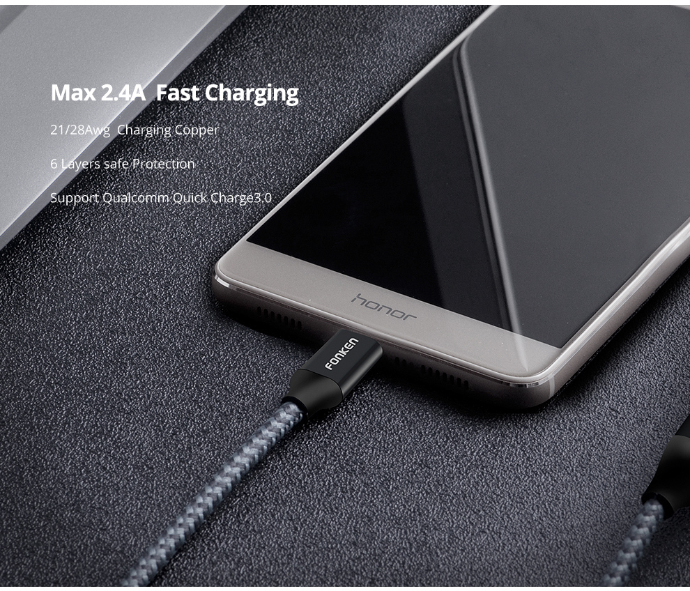 Quick Charging Type-C USB Cable Quick Charging Type-C USB Cable