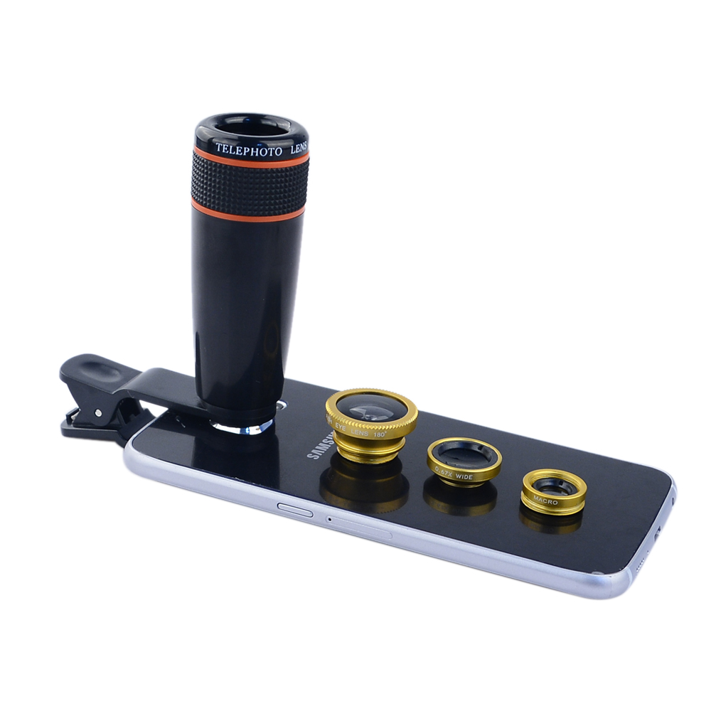 Colorful Phone Lenses Kit with Telephoto Lens Colorful Phone Lenses Kit with Telephoto Lens