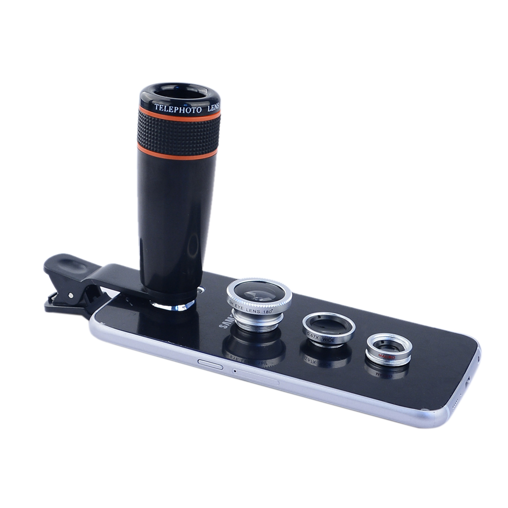 Colorful Phone Lenses Kit with Telephoto Lens Colorful Phone Lenses Kit with Telephoto Lens