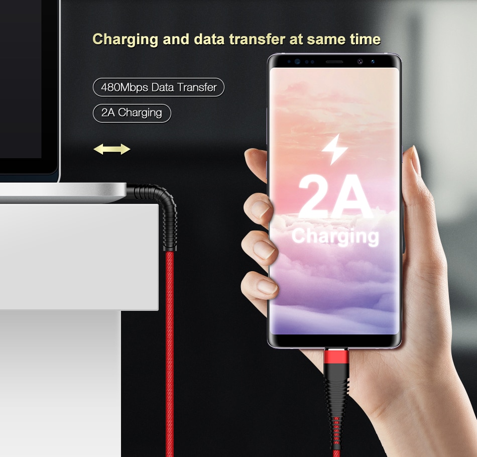 High Tensile Micro USB Charging Cable High Tensile Micro USB Charging Cable