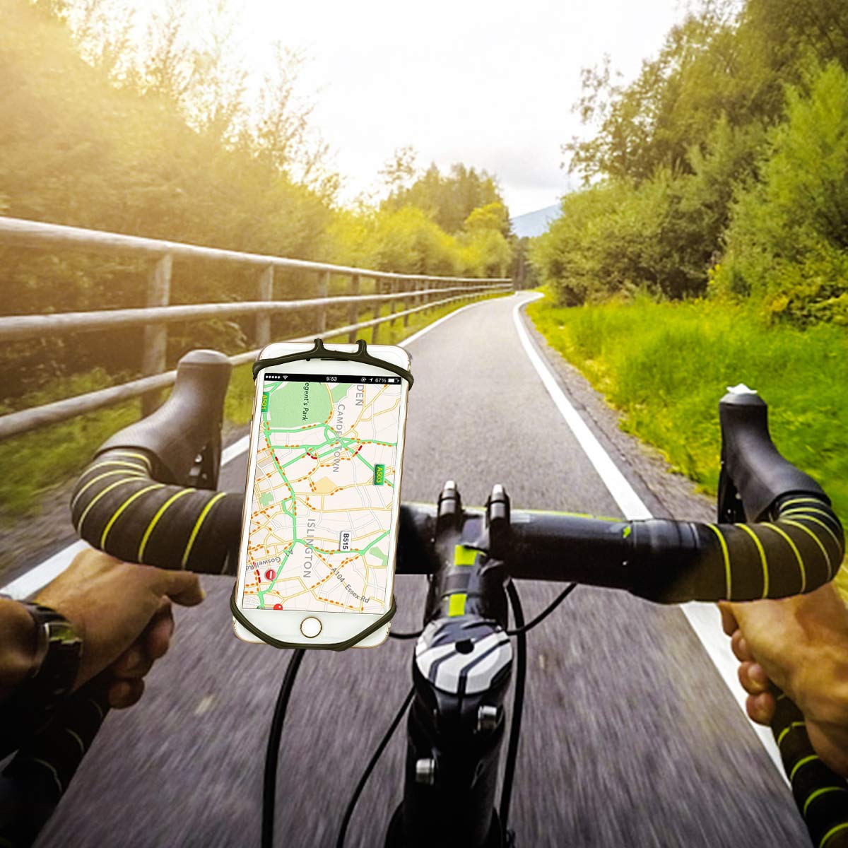 Silicone Bicycle Phone Holder with 360 Degree Rotation Silicone Bicycle Phone Holder with 360 Degree Rotation